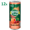 Perrier&Juice Pfirsich-Kirsche (12x25cl Dosen) + usy Block