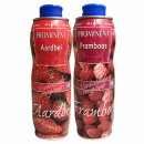Prominent Siroop TESTPAKET Aardbei und Framboos (je 1x750ml Getränke Sirup Erdbeere und Himbeere)