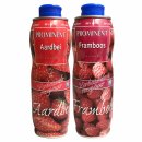 Prominent Siroop TESTPAKET Aardbei und Framboos (je 1x750ml Getränke Sirup Erdbeere und Himbeere)