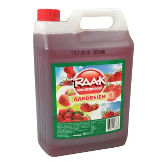 Raak Vruchtensiroop Aardbeien (5l Kanister Erdbeere)