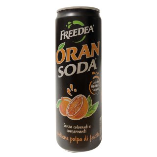 Freedea Oransoda (0,33l Dose Orangenlimonade der Campari-Group)