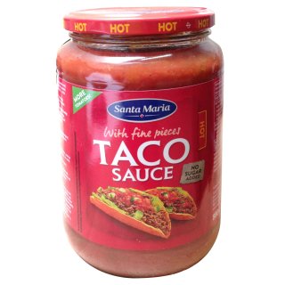 Santa Maria Tacosauce hot 800g Glas