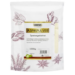 Ubena Aspikpulver (1000g Packung) Speisegelantine