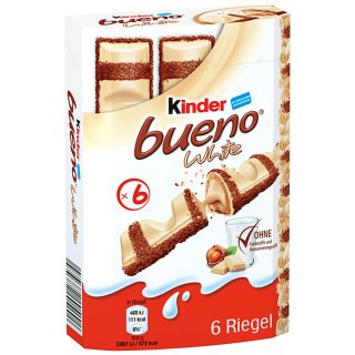 Kinder bueno white 1er Pack (6 Riegel, 117g)