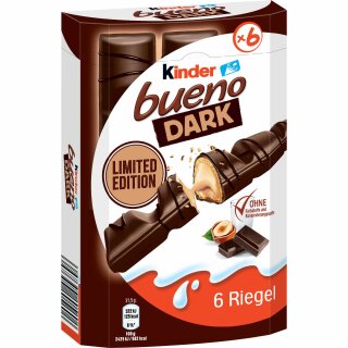 Kinder bueno DARK Limited Edition (6 Riegel, 129g Packung)