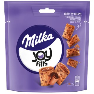 Milka Joy Fills Gebäck mit cremiger Füllung (90g Packung)