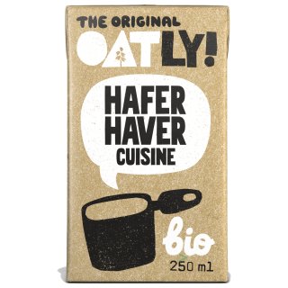 Oatly Hafer Cuisine Bio Kochcreme (Haver Cuisine) 100% Vegan (250ml Karton)