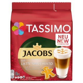 Tassimo T-Disc Jacobs Latte Macchiato LEBKUCHEN (8 Portionen)