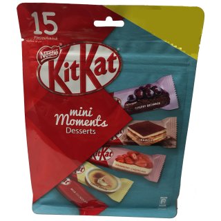 KitKat Mini Moments Dessert Tüte mit 5 Sorten (15 Stück) IMPORT