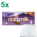 Milka darkmilk zarte Alpenmilch Officepack inklusive usy Block (5x85g Tafel)