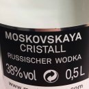 Moskovskaya Cristall russischer Vodka 38% Vol. (0,5 l...