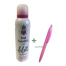 Bilou Tasty Donut Geschenkset mit Waschhandschuh und bilou Pink Pineapple Duschschaum (200ml) + usy Pink Pen