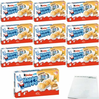 Ferrero Kinder Happy Hippo Haselnuss Maxipack (10x5 Riegel) VPE