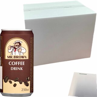 Mr. Brown Coffee Drink Classic (72x0,25l Dosen) + usy Block