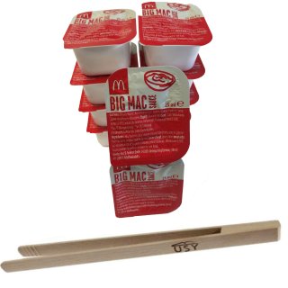 McDonalds Big Mac Sauce (10x25ml) plus gratis usy Grillzange