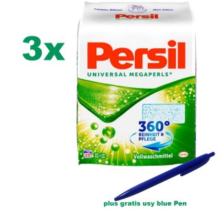 Persil Universal Megaperls 3er Office Pack plus gratis usy blue Pen (3x20WL)