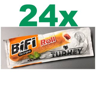 BiFi Roll Turkey in Weizenbrötchen (24x45g Karton)