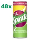 Sprite refresh Cranberry ohne Zucker (48x0,25l Dosen Pack)