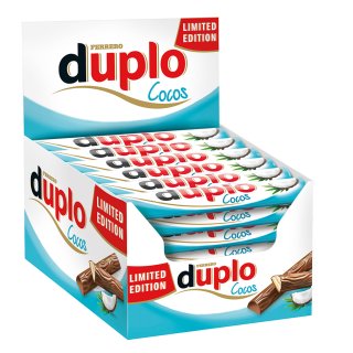 Ferrero duplo Vollmilch Cocos Limited Edition Kioskbox (40 Riegel je 18,2g)
