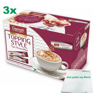 Coppenrath Topping Style Typ Amarettini 3er Sparpack (84x3g Packung)+gratis usy Block