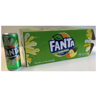 Fanta Huong Soda Kem Vietnam(Soda Eiskrem Früchte) 24x033l Slim Dose Ananas-Banane-Orange