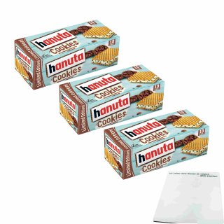 hanuta cookies limited Edition 3er Pack (3x220g Packung) + usy Block