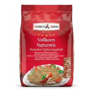 Müllers Mühle Brauner Vollkorn Naturreis (5kg)