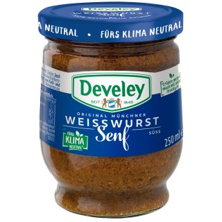 Develey Original Münchner Weißwurstsenf (1x250ml Glas)