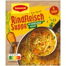 Maggi Rindfleisch Suppe mit Nudeln und Gemüse (85g Packung)
