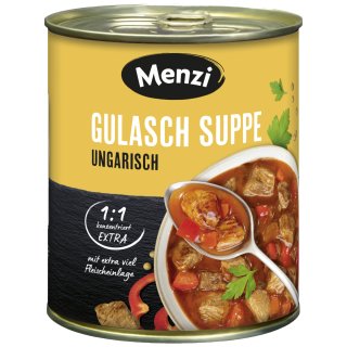 Menzi ungarische Gulaschsuppe EXTRA konzentriert (800ml Dose)