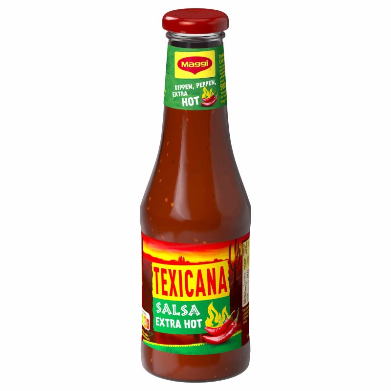 Maggi Texicana Salsa extra HOT Tomaten Chili sauce (500ml)