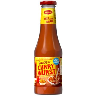 Maggi Sauce für Currywurst fruchtig pikant mit feiner Schärfe (500ml)