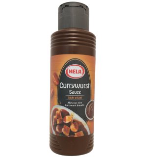 Hela Curry Wurst Sauce leicht pikant (300ml Flasche)