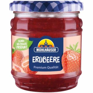 Mühlhäuser Erdbeerekonfitüre Extra (450g Glas)