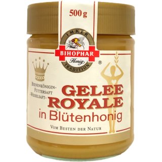 Bihophar Gelee Royale in Blütenhonig 1er Pack (1x500g Glas)