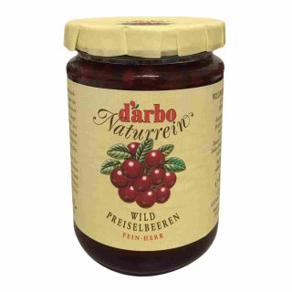 DArbo Wildpreiselbeeren (400g Glas)
