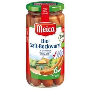 Meica Bio Saftbockwurst (180g Glas)