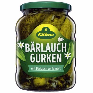 Kühne Bärlauchgurken (670g Glas)