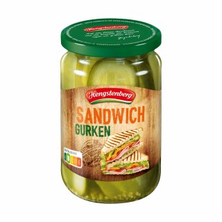 Hengstenberg Sandwichgurken kräuterwürzig (330g Glas)