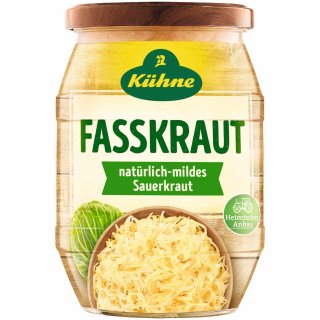 Kühne Fasskraut natürlich mild (385g Glas)