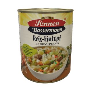 Sonnen Bassermann Reis-Eintopf mit Fleischbeilage (800g Dose)