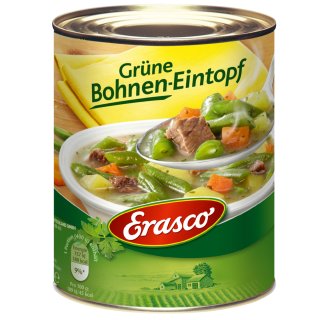 Erasco grüne Bohnen Eintopf 1er Pack (1x800g Dose)