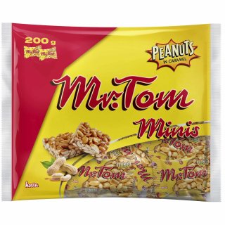 Mr. Tom minis Erdnuss (200g Riegel)