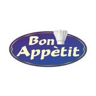 Wechselgeldschale Acryl 5mm 20x19 Motiv:Bon Appetit