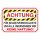 Warnschild Selbstverschuldete Unfälle 20 x13,5 cm 3mm Hartschaum