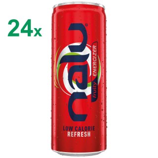 Coca Cola nalu REFRESH fruity energizer low calorie Energy Drink 4x6er Pack (24x0,25l Dosen)