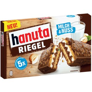 Ferrero hanuta Riegel Milch & Nuss (5x34,5g)