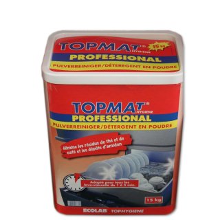 Topmat Maschinenreiniger Spülmaschinen Pulver Professional (15kg Packung)