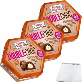 Ferrero Küsschen Double Choc 3er Pack (3x190g Packung) + usy Block