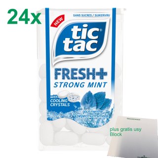 Tic Tac fresh plus Strong Mint (24x22St) inklusive gratis usy Block